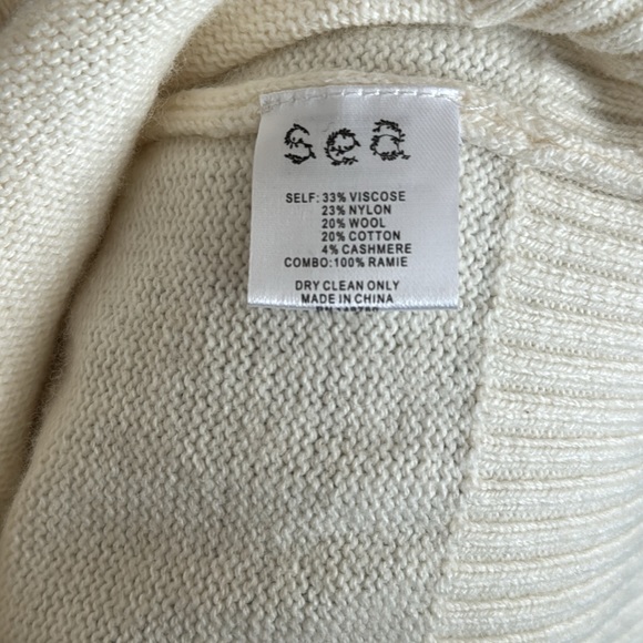 NWT Sea New York Ruffle Combo Sweater - Picture 11 of 13